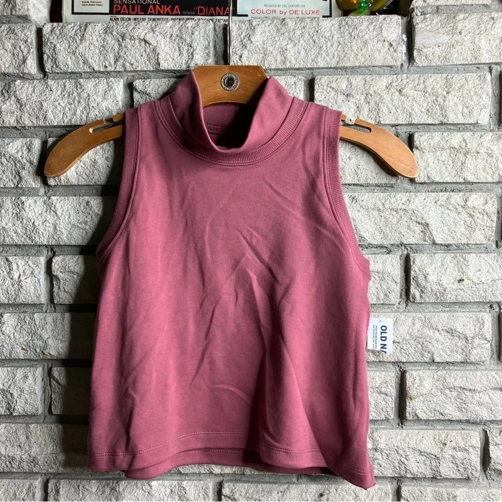 Old Navy Dynamic Fleece Sleeveless Mock-Neck Top for Girls